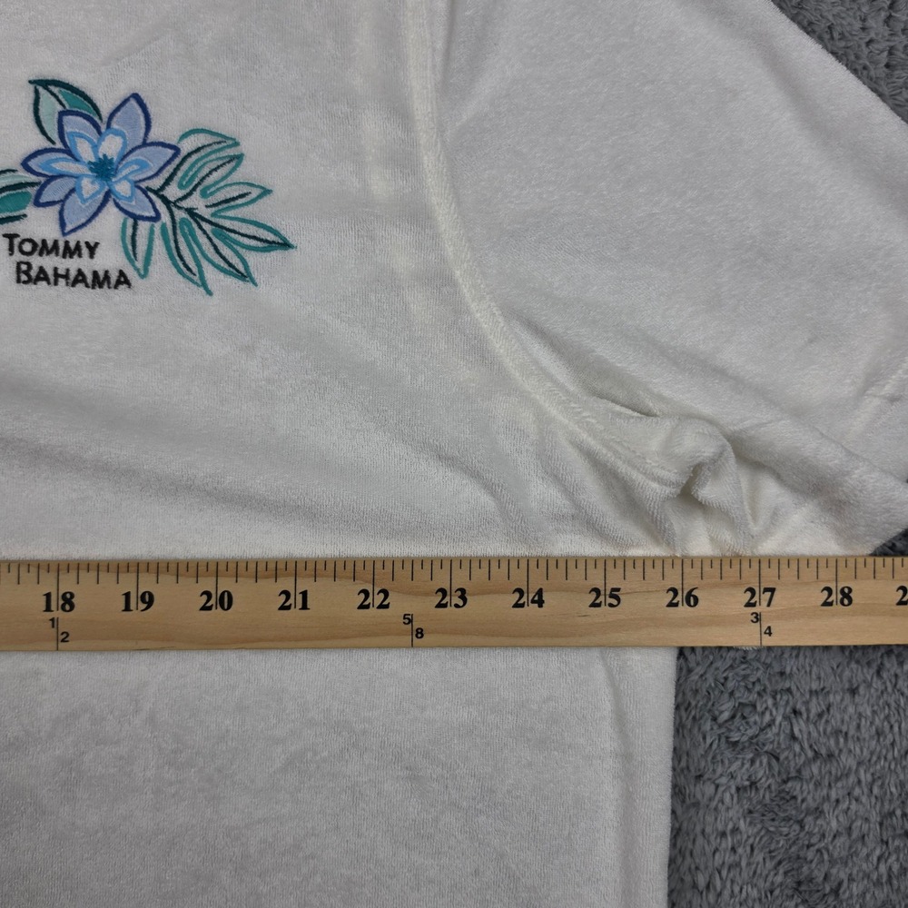 Tommy Bahama Terry Camp Shirt Mens XXL White Tropical Toucan Embroidered NWT - Picture 9 of 11